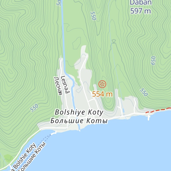 Map of Cheshirskii Kot
