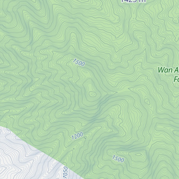 Map of Gunung Pesawaran