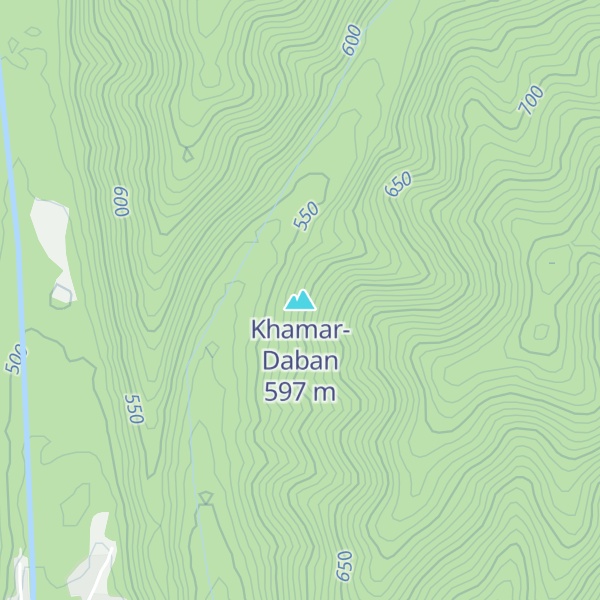 Map of Khamar-Daban