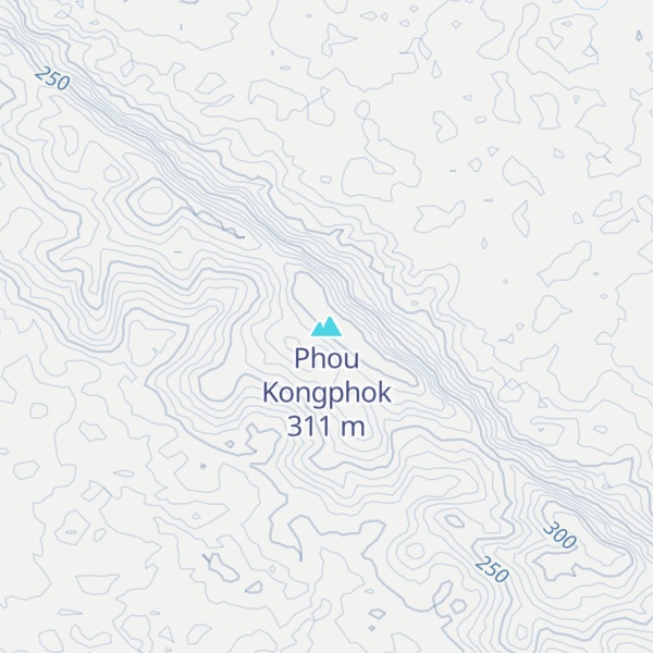 Map of Phou Kongphok