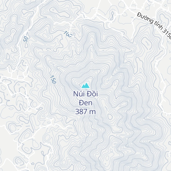 Map of Núi Đồi Đen
