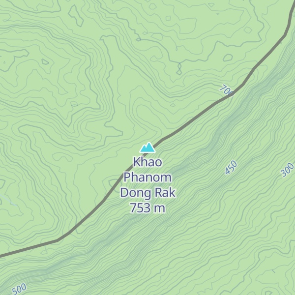 Map of Khao Phanom Dong Rak