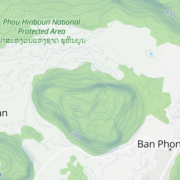 Map of Phou Khouang