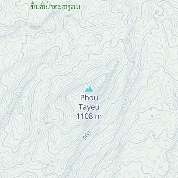 Map of Phou Tayeu
