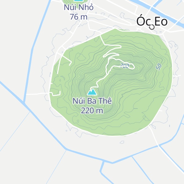 Map of Núi Ba Thê