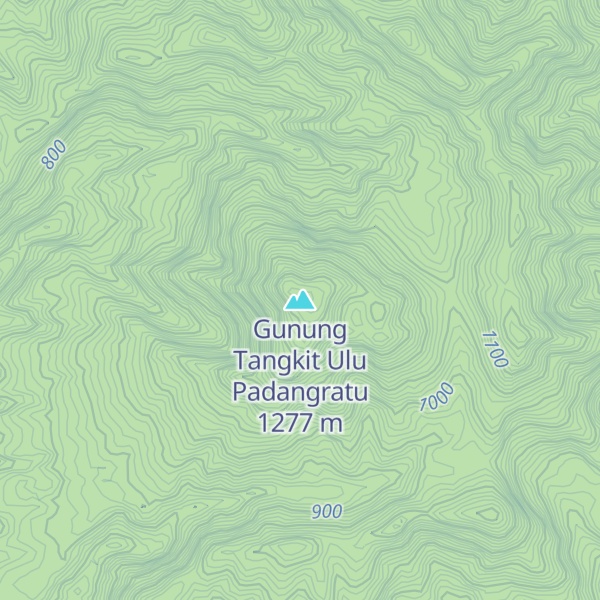 Map of Gunung Tangkit Ulu Padangratu