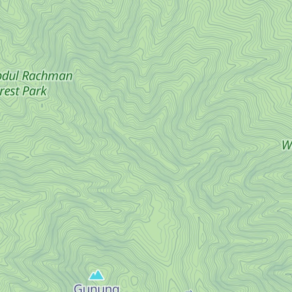 Map of Gunung Betung