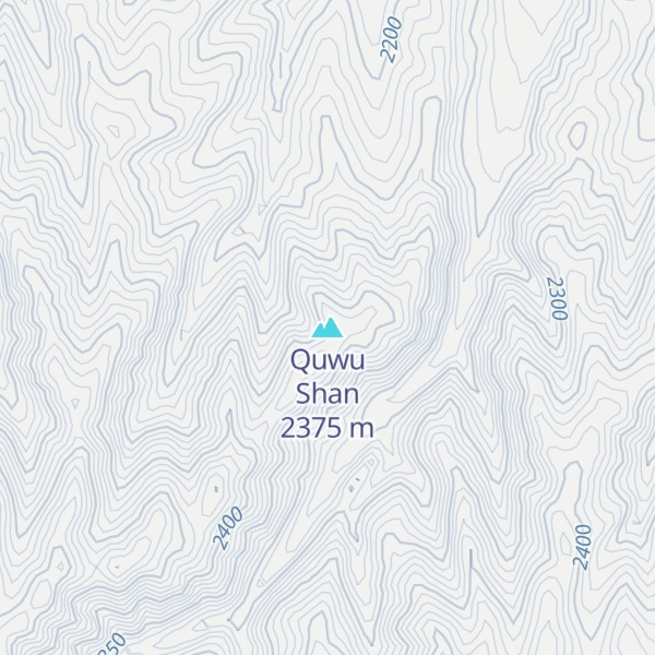 Map of Quwu Shan