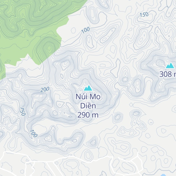 Map of Núi Mo Diền
