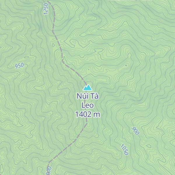 Map of Núi Tà Leo