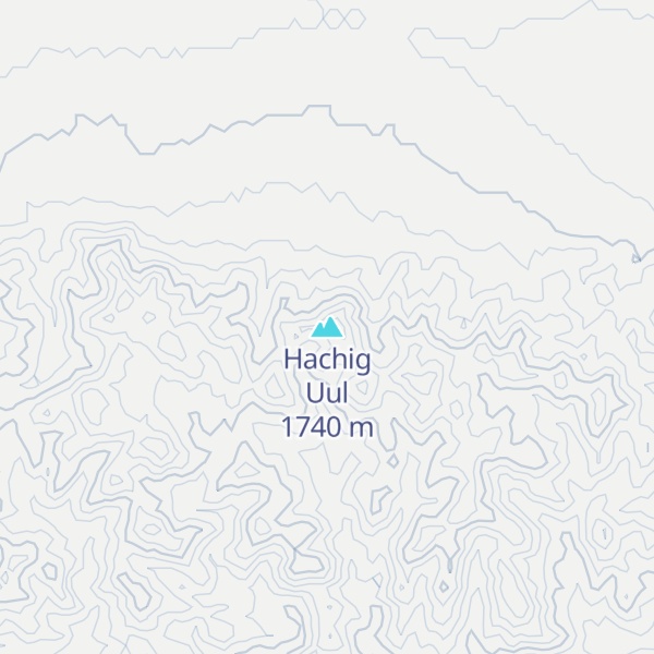 Map of Hachig Uul