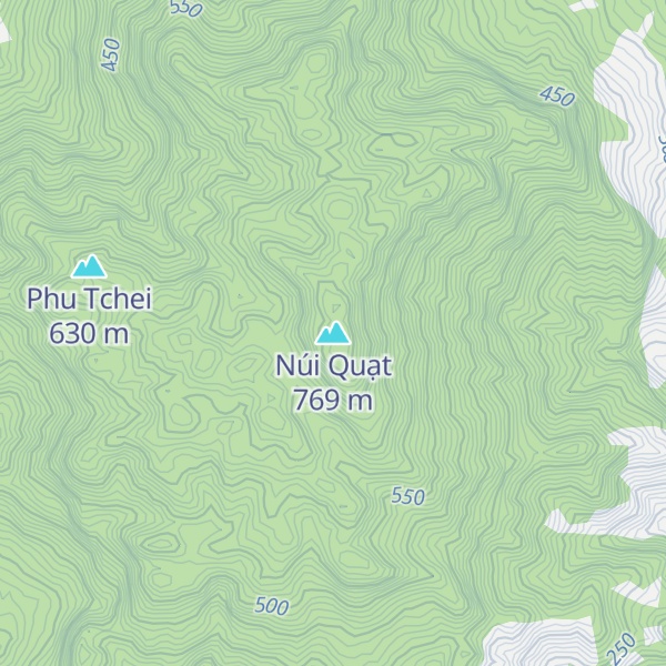 Map of Núi Quạt
