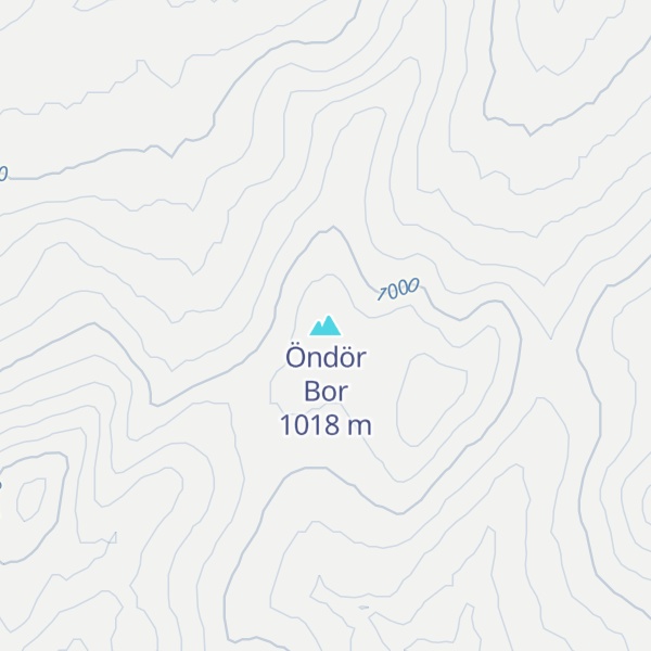 Map of Öndör Bor