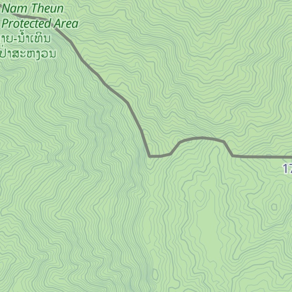 Map of Phou Hong Leu