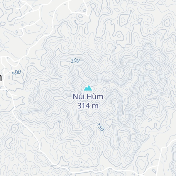 Map of Núi Hùm