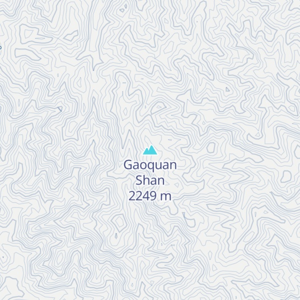 Map of Gaoquan Shan