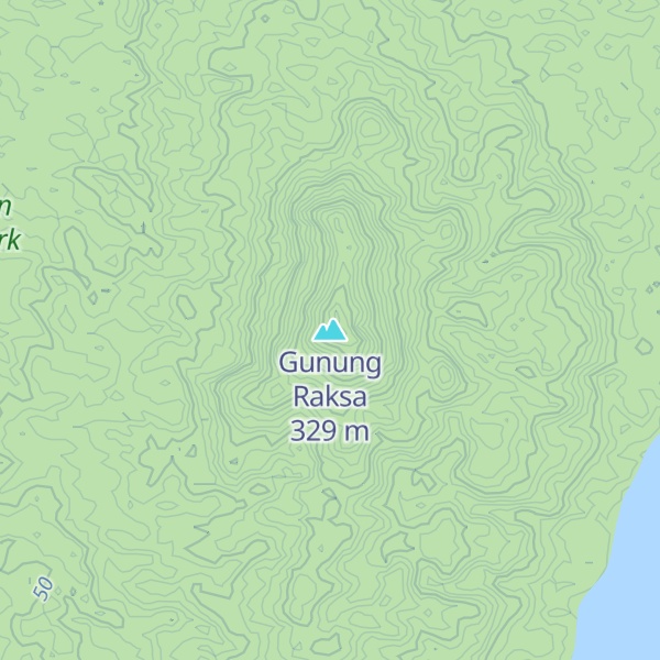 Map of Gunung Raksa
