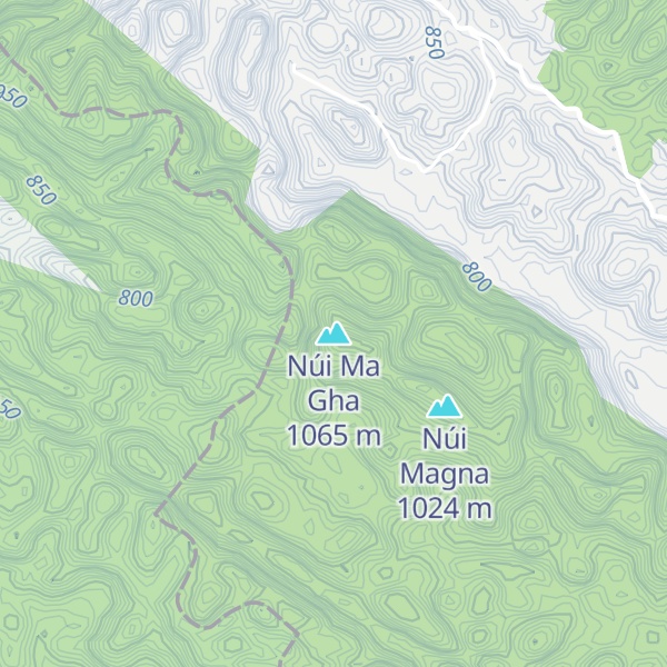 Map of Núi Ma Gha