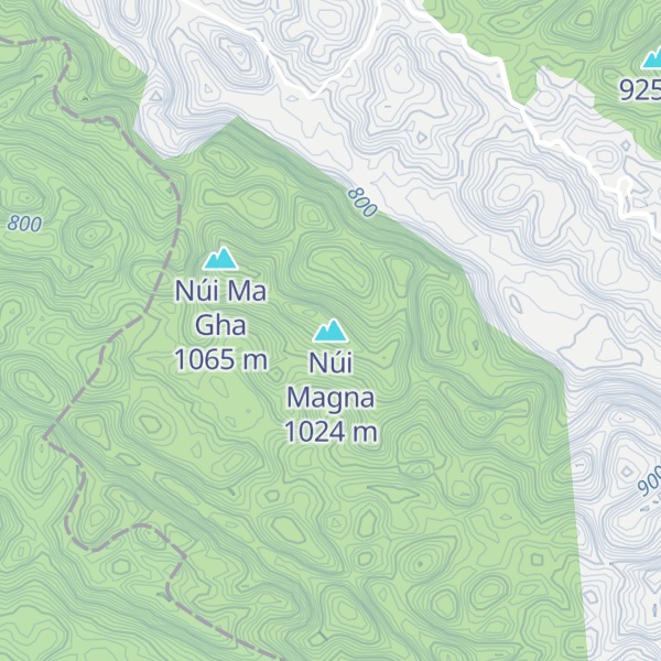 Map of Núi Magna