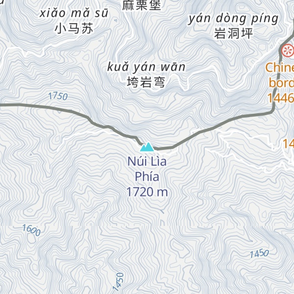 Map of Núi Lìa Phía