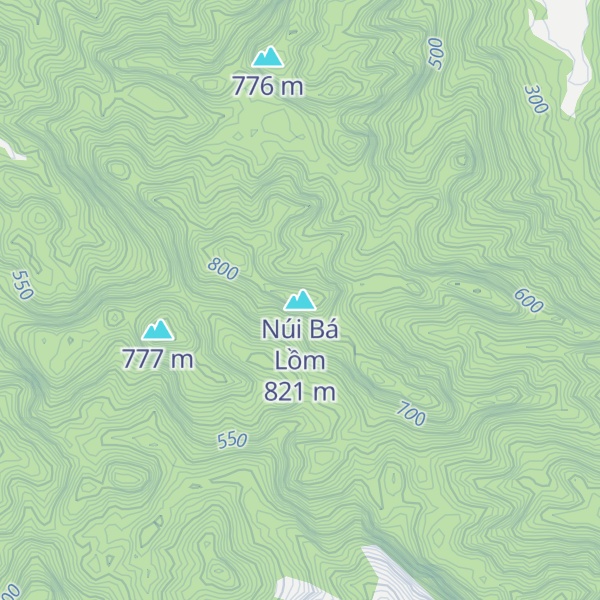Map of Núi Bá Lồm