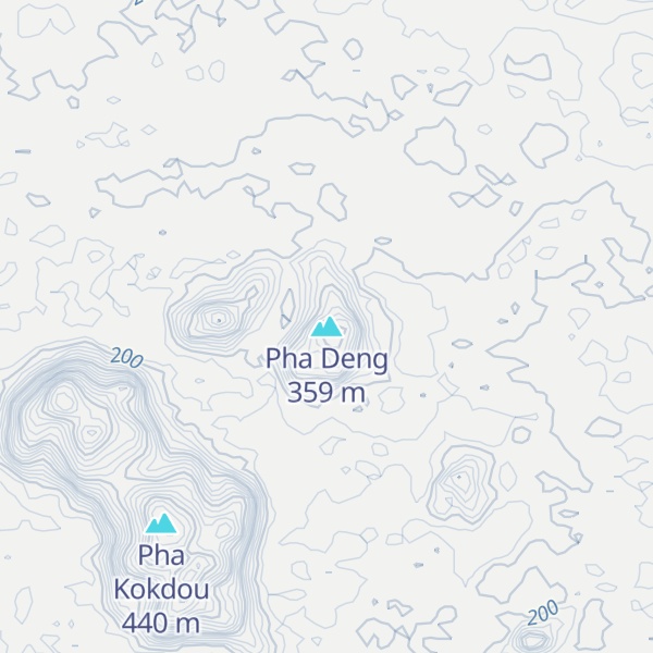 Map of Pha Deng