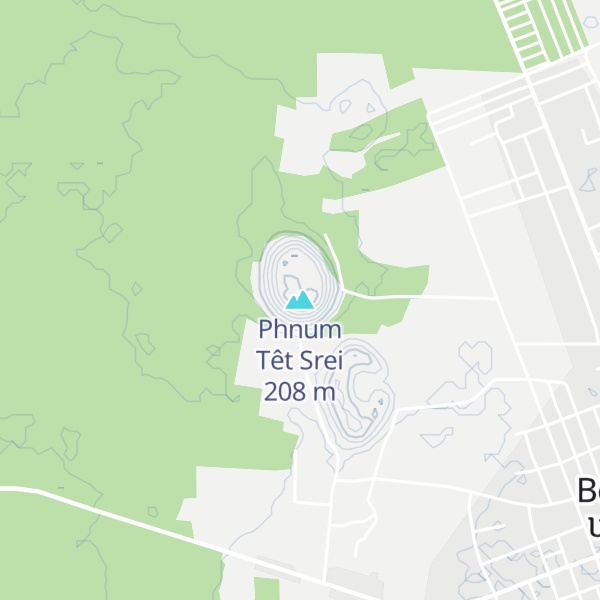 Map of Phnum Têt Srei