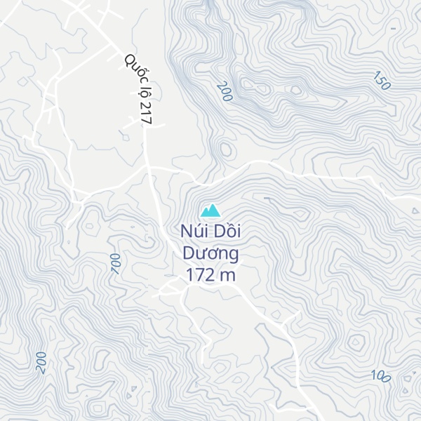 Map of Núi Dồi Dương