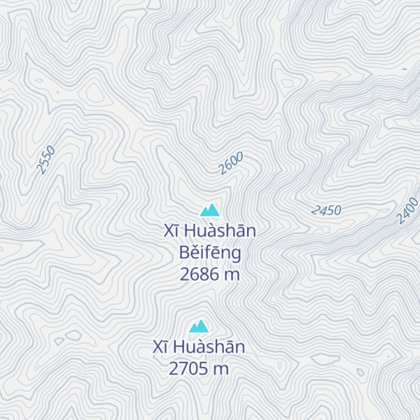 Map of Xī Huàshān Běifēng