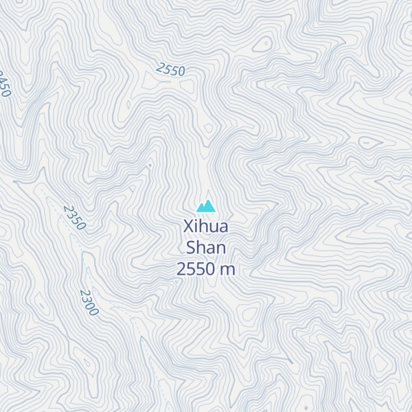 Map of Xihua Shan