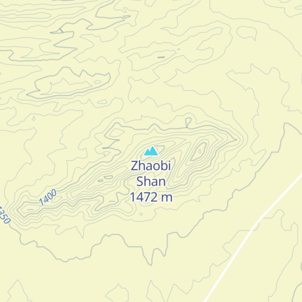 Map of Zhaobi Shan