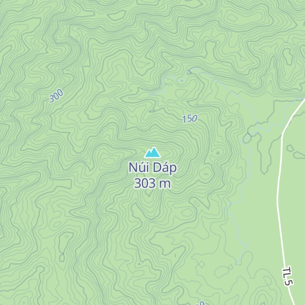 Map of Núi Dáp