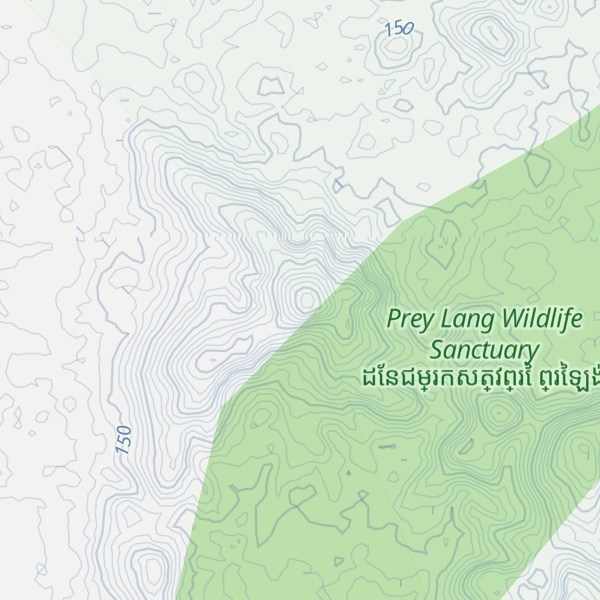 Map of Phnum Chék