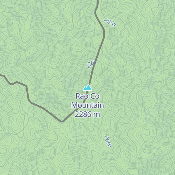 Map of Rao Co Mountain