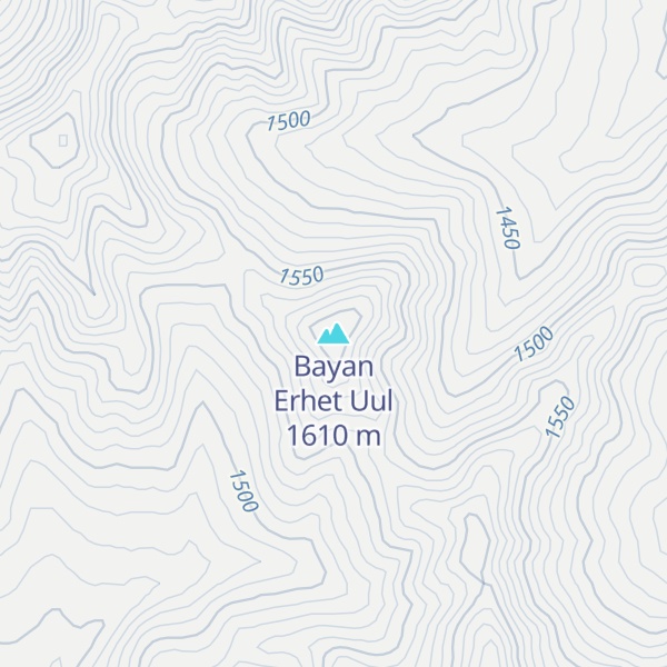 Map of Bayan Erhet Uul