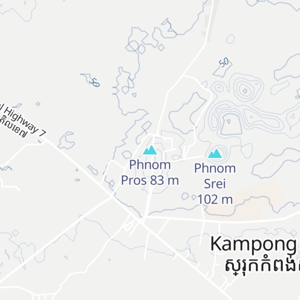 Map of Phnom Pros