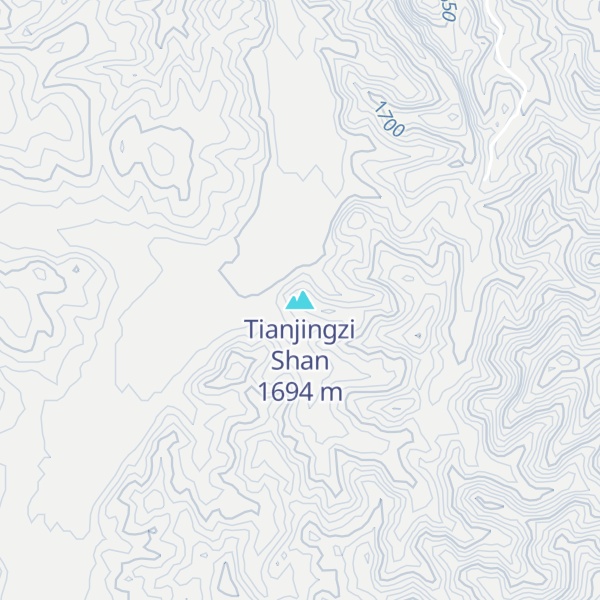 Map of Tianjingzi Shan