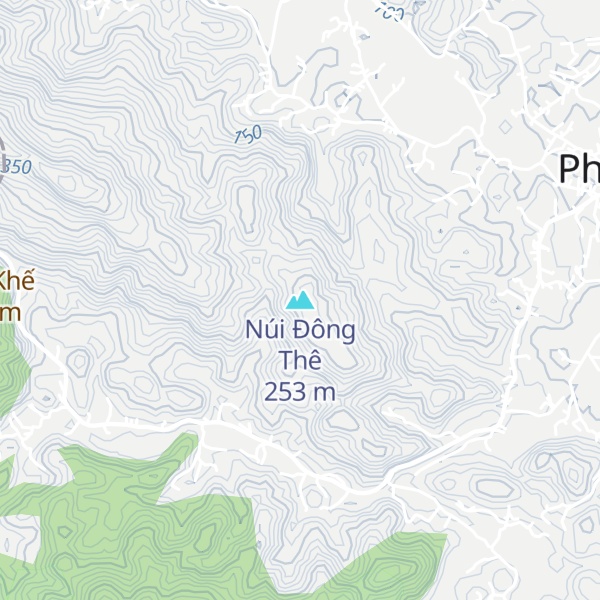 Map of Núi Đông Thê