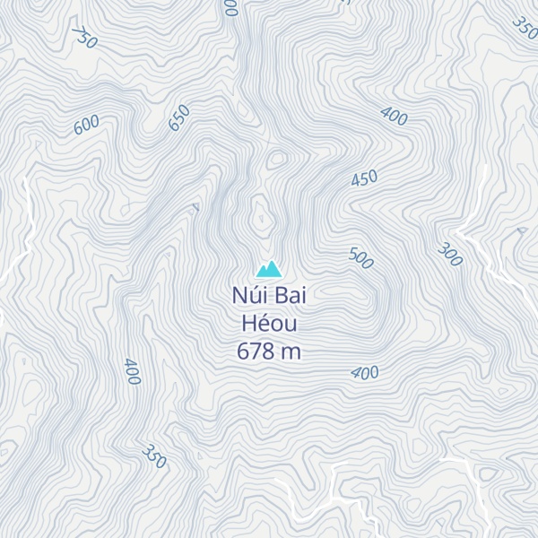 Map of Núi Bai Héou