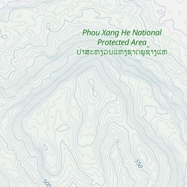 Map of Phou Khaovong