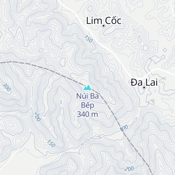 Map of Núi Ba Bếp