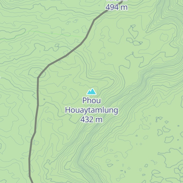 Map of Phou Houaytamlung