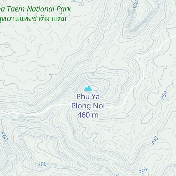 Map of Phu Ya Plong Noi