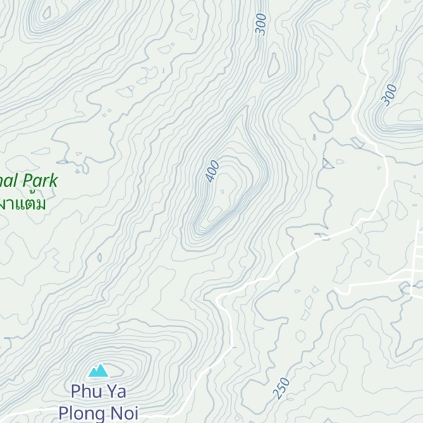 Map of Phu Ya Plong Yai