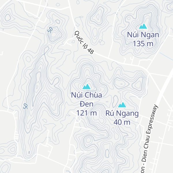 Map of Núi Chùa Đen