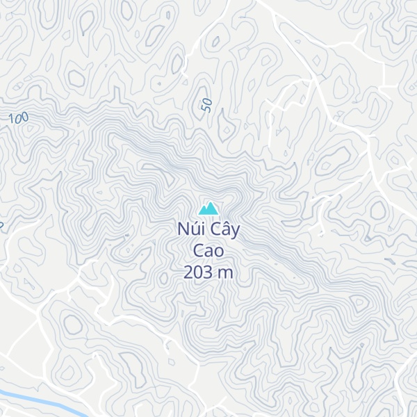 Map of Núi Cây Cao