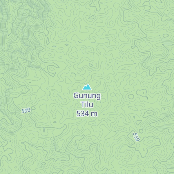Map of Gunung Tilu