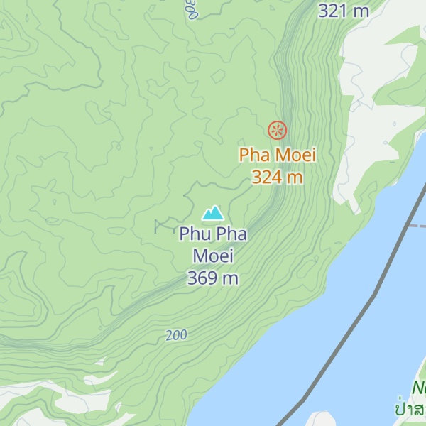 Map of Phu Pha Moei
