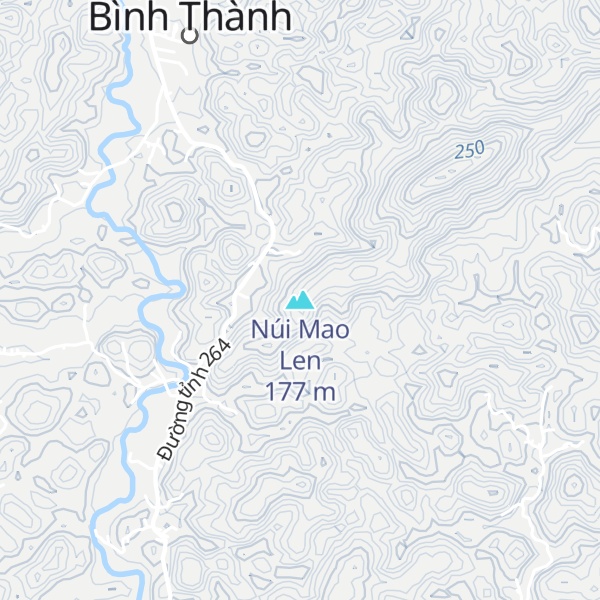 Map of Núi Mao Len