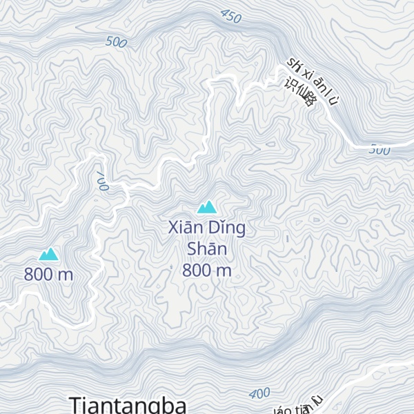 Map of Xiān Dǐng Shān